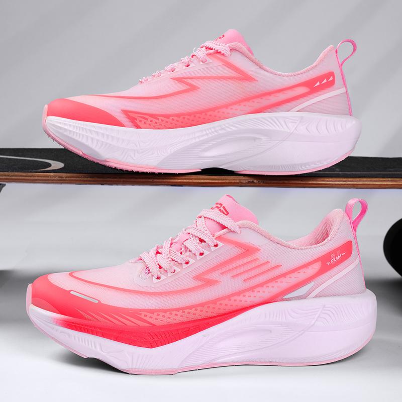 

Running Shoes Speciality Carbon Board Marathon Men Sports Breathable Lightweight Women s Comfortable Athletic Nonskid Sneakers 45 рожевий
