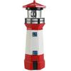 Powered Solar Lighthouse Led Rptating Model Outdoor Garden Light Decor House