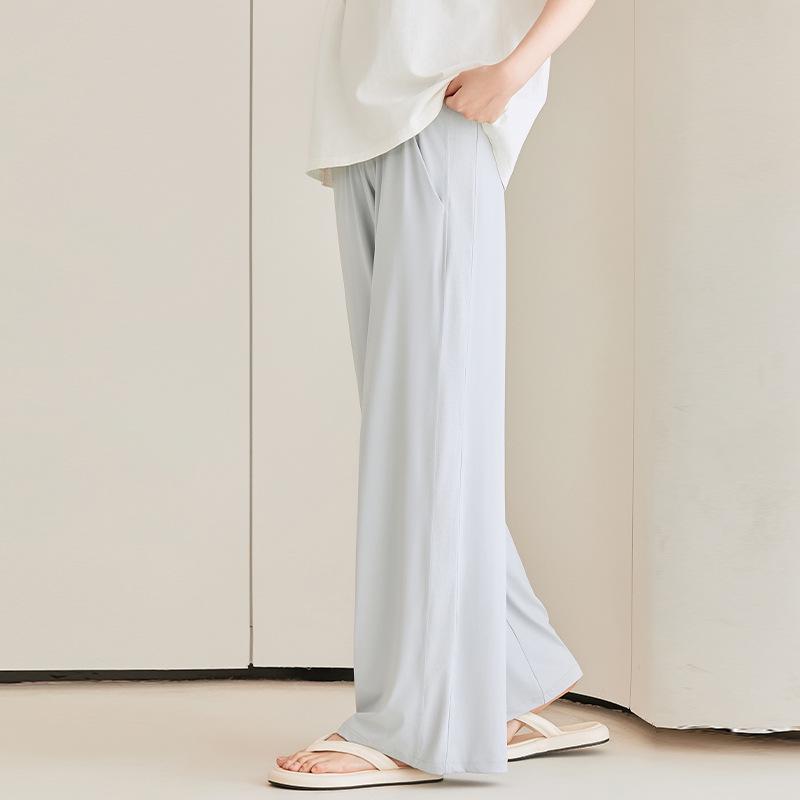 Pupu Maternity Wide-Leg Sun Protection Pants - Spring/Summer Lightweight Loose-Fit Casual Wear