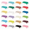 PEVA Disposable Solid Color Rectangular Tablecloth for Weddings, Restaurants, Hotels, and Homes (137x274 Cm)