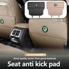 Car Interior Seat Back Anti Child Kick Protector Pad Auto Storage Accessories For Octavia Superb RAPID FABIA KAMIQ KAROQ