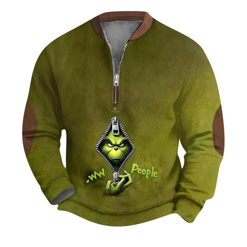 Herren Outdoor Reißverschluss Langarm Sportbekleidung Lässiges Sweatshirt