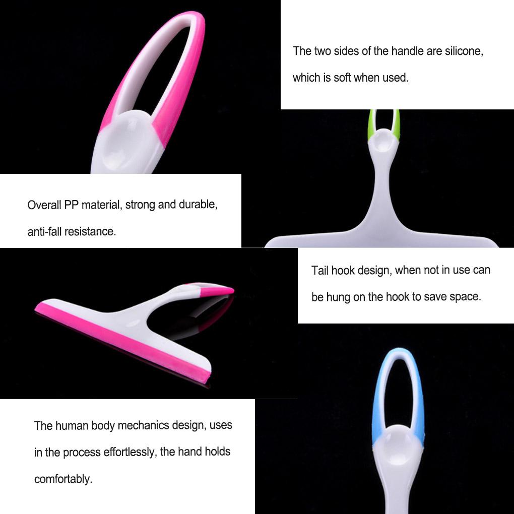 Window Scraper with Hanging Hole Silicone Convenient Cleaning Tools Squeegee Household Windshield Bathroom Wall Washing Tools