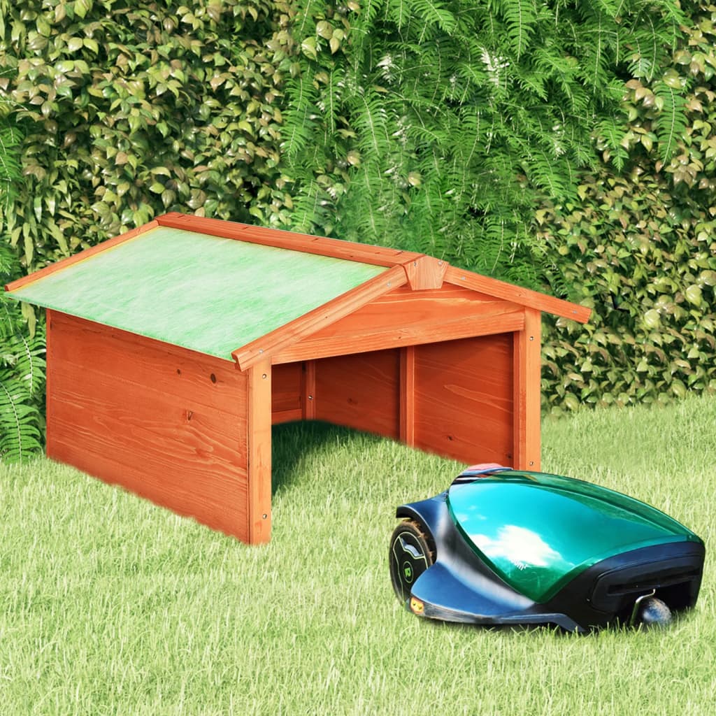 Vidaxl Garage per Tosaerba Robotico, 72X87X50, Legno Massello di Abete
