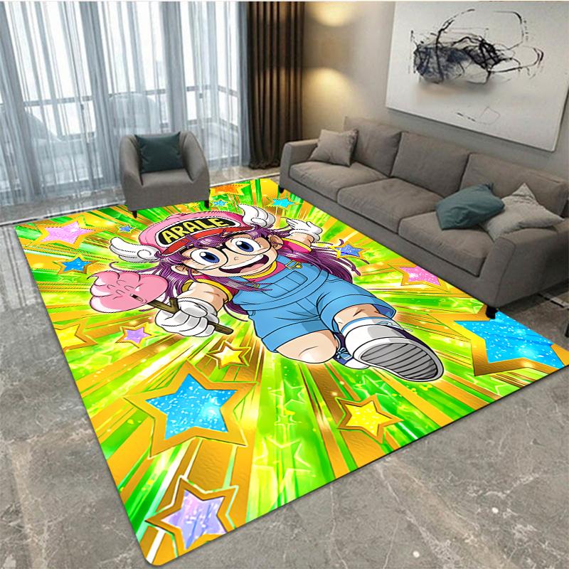 Alfombra de dibujos animados DR Slump Arale Chan, área de ocio para niños, sala de estar, dormitorio, alfombrilla para el asiento, reposacabezas, alfombrilla antideslizante