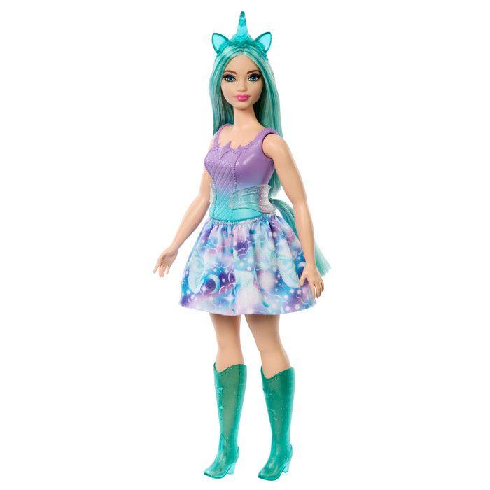 Poupées Licorne - BARBIE - Barbie Poupées Licorne - Cheveux colorés fantaisie - Rose