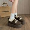 Women's Thick-soled Loafers Fur Round-toe Casual Sneakers Flat Shoes New Dress Winter Solid Color Keep Warm Breathable Versatile