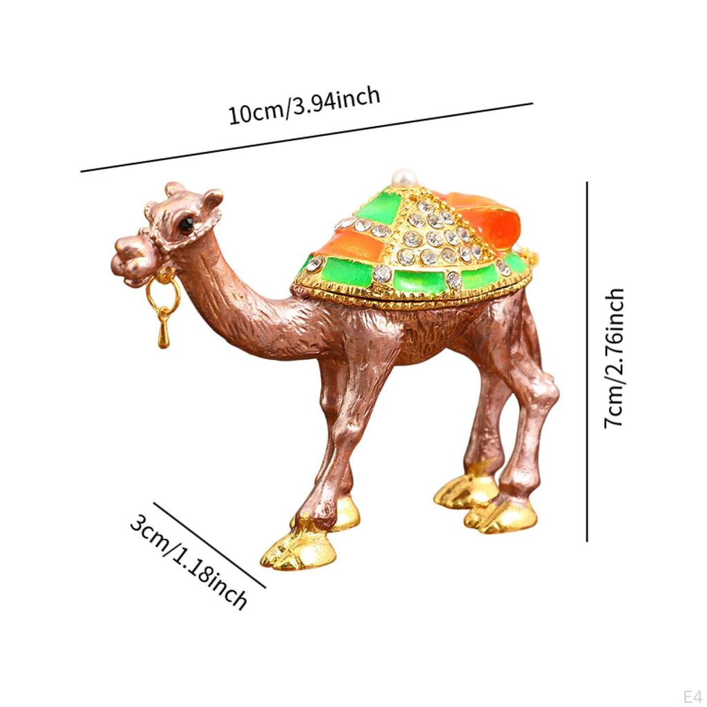 Kamel Figur Schmuckkästchen Schmucklegierung Etui Organizer Schatz für Schreibtisch