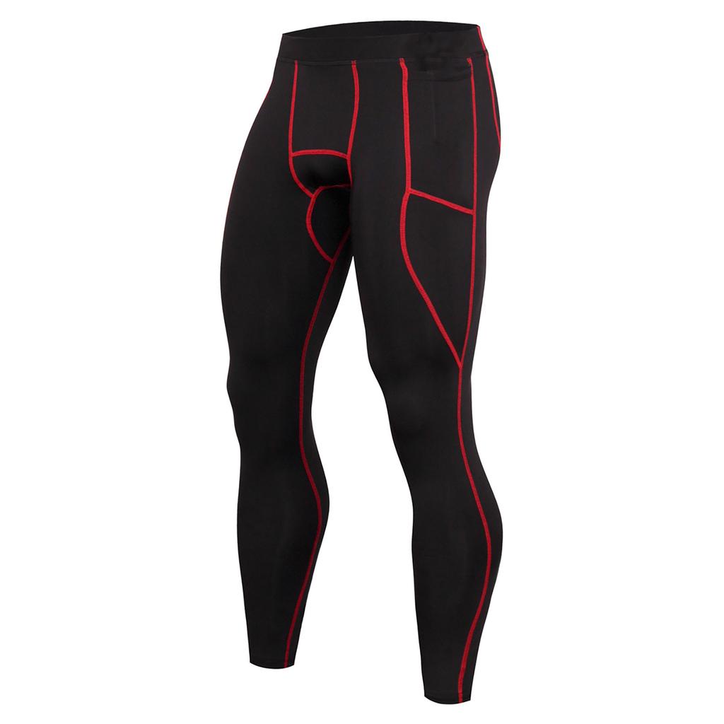 Men Training Bodybuilding Workout Yoga  Fitness Long Pants Tight-drying Sports Basketball Tight Pants