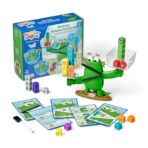 Numberblocks Block G Balance Activity Set with Mathlink Cube, Balance, Size Comparison, Number Play, Educational Toy for Ages 3 and Up, 96089, Authent