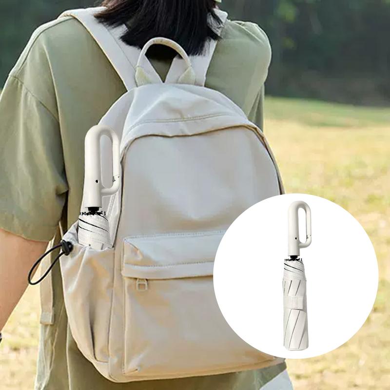 Umbrella Automatic Open And Close Wind Proof Umbrellas UV Protection Umbrella With Carabiner Handle Compact Folding Umbrella