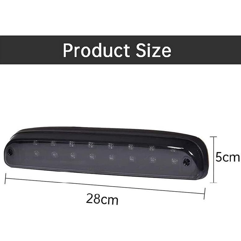3rd Third Brake Light Cargo Lamp Compatible with 99-16 Ford F250 F350 Super Duty, Fits for 93-11 Ford Ranger, 94-10 Mazda B2300 B4000, 94-07 Mazda