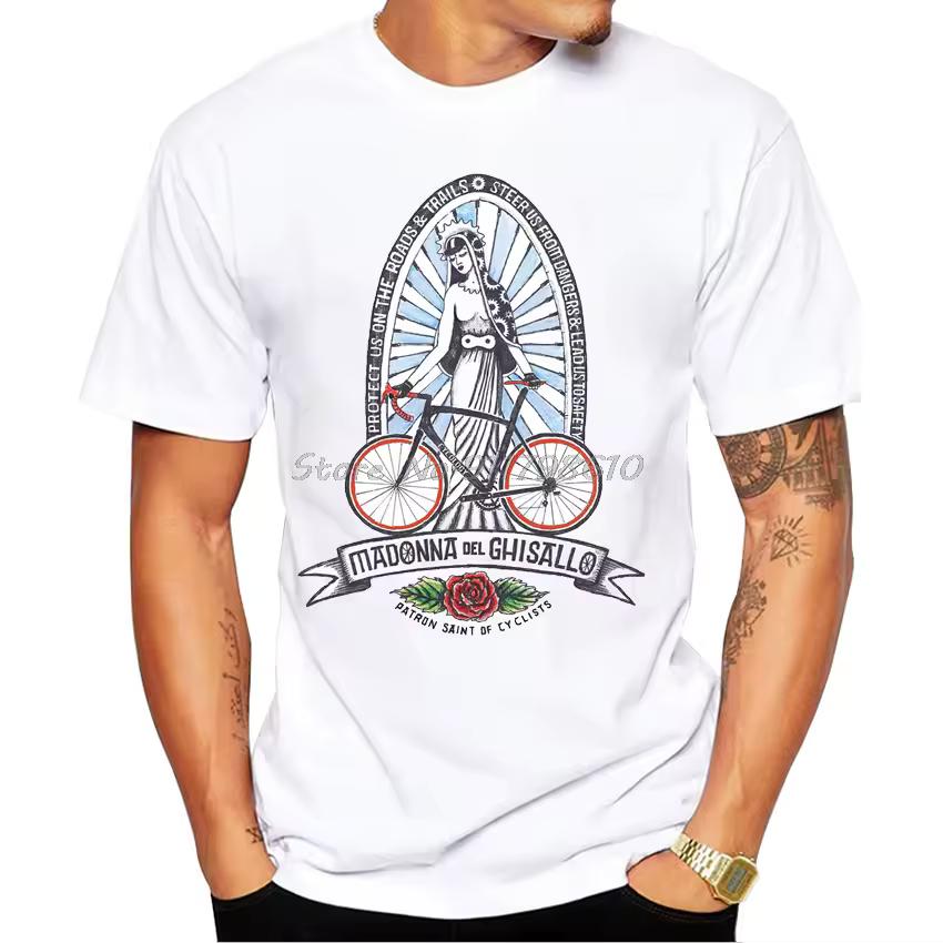 2026 Vintage Tattoo Style Lady Bicycle Rose Front Match Graphic T-shirt Grunge Print Soft Cotton Short Sleeve Unisex Casual Tee