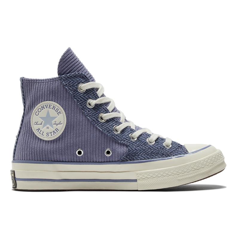 Converse 1970s Chuck Taylor All Star Hi Trendy Versatile Corduroy Stitching High Top Canvas Unisex Violet