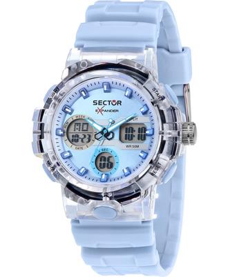 Ex-46 Λουράκι Σιλικόνης Μπλε Καντράν Quartz R3251242503 Ανδρικό Ρολόι