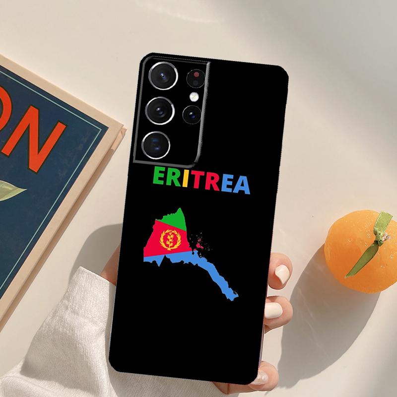 Eritrea Flag Phone Case For Samsung Galaxy S24 S25 S26 Ultra S20 S21 S22 S23 Plus S10 S25 FE Back Cover