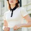 Rick Mesh Point Collar Short Sleeve T-Shirt (White)_L3B1-Ts01C