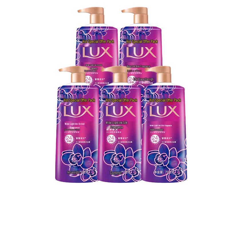 LUX Neon Orchid Luxurious Scented Shower Gel 5-Pack