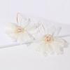 Holiday Wind Fairy Fabric Flower Earrings Mori Earrings Female Fashion Temperament Fresh Earrings.