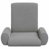 Adjustable Footstool Dark Grey Coarse Velvet