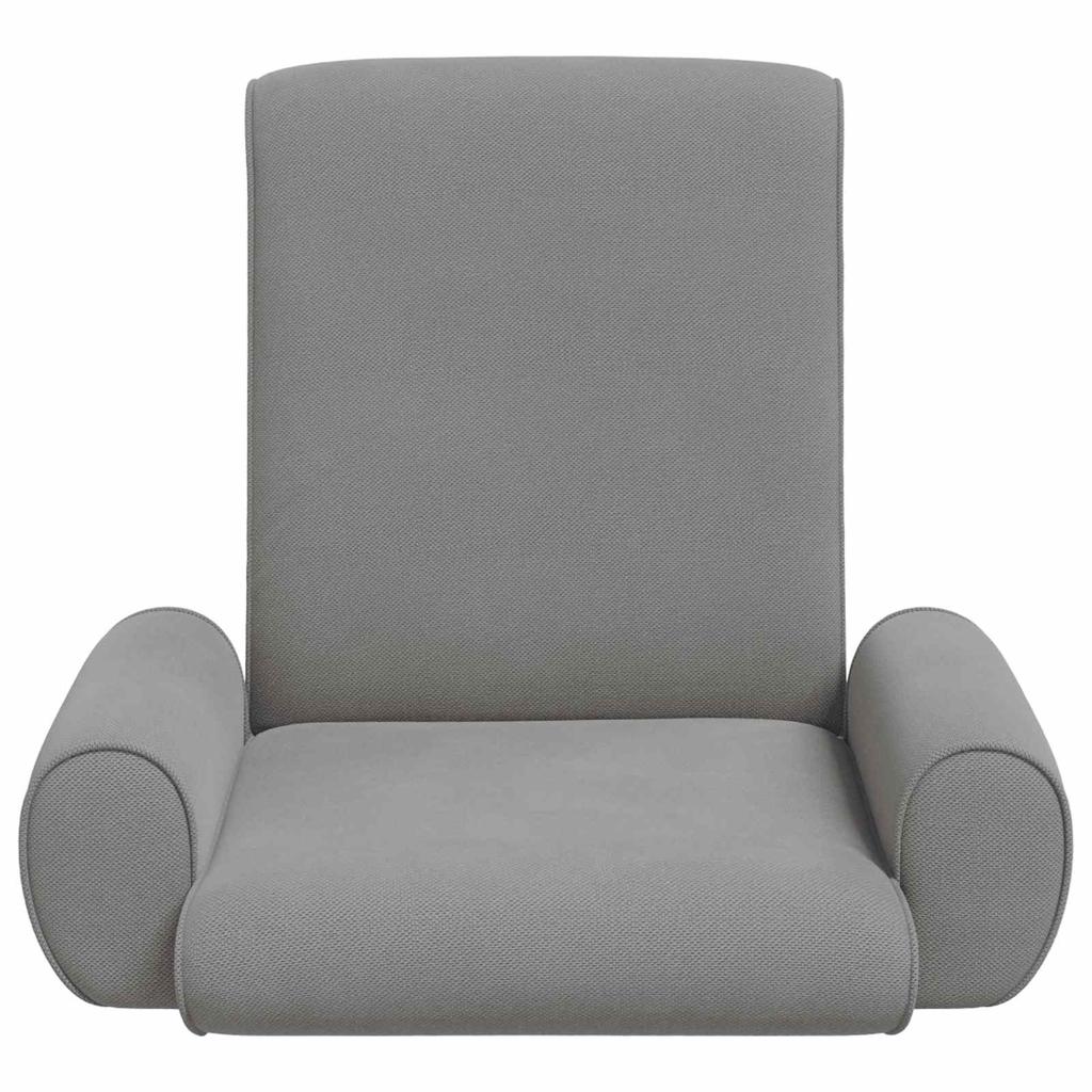Adjustable Footstool Dark Grey Coarse Velvet