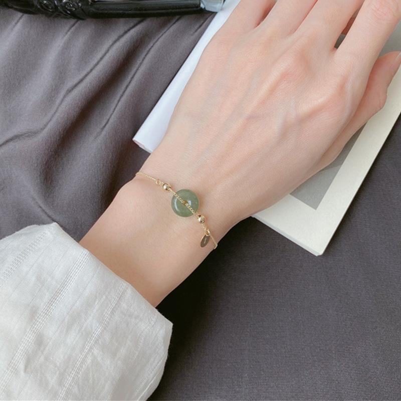 Hetian Jade Ear Line Transfer Safe Buckle Chinese Earrings Female Summer Temperament Ancient Net Red Dropship