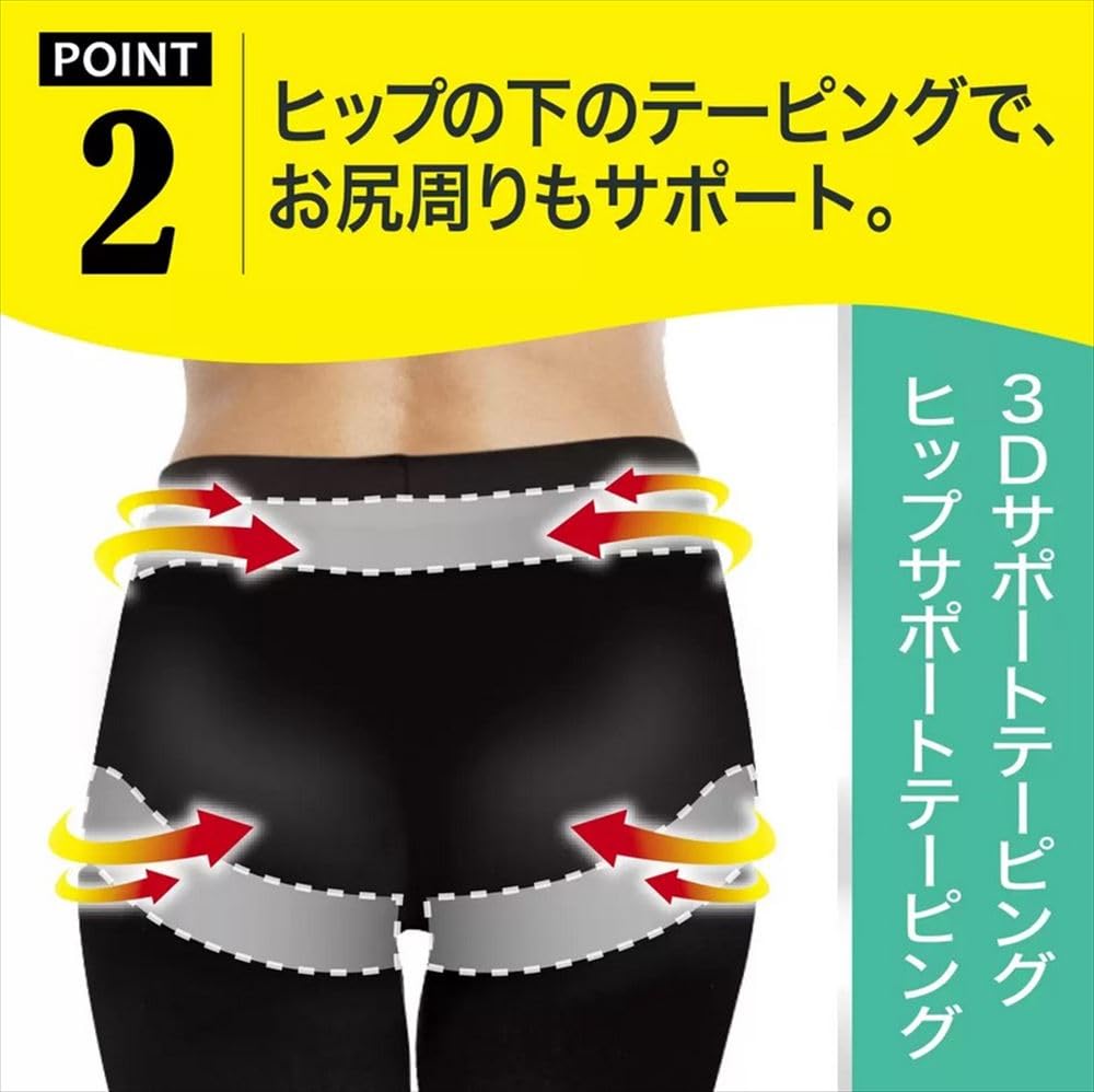 MediQttO Leggings Modellanti Pelvici 3D Supporto Taglia M, Confezione da 2,