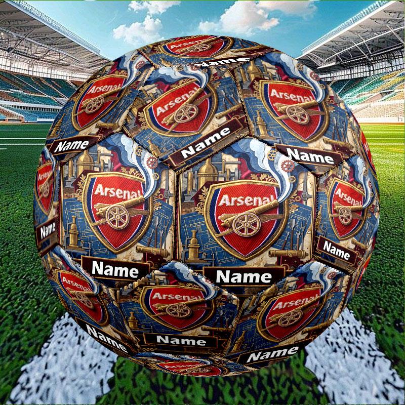 Custom Name Personalized Arsenal F.C Print Size 5 Soccer Ball Training & Match Football, for Team, Kicking, Gift for Football Enthusiasts