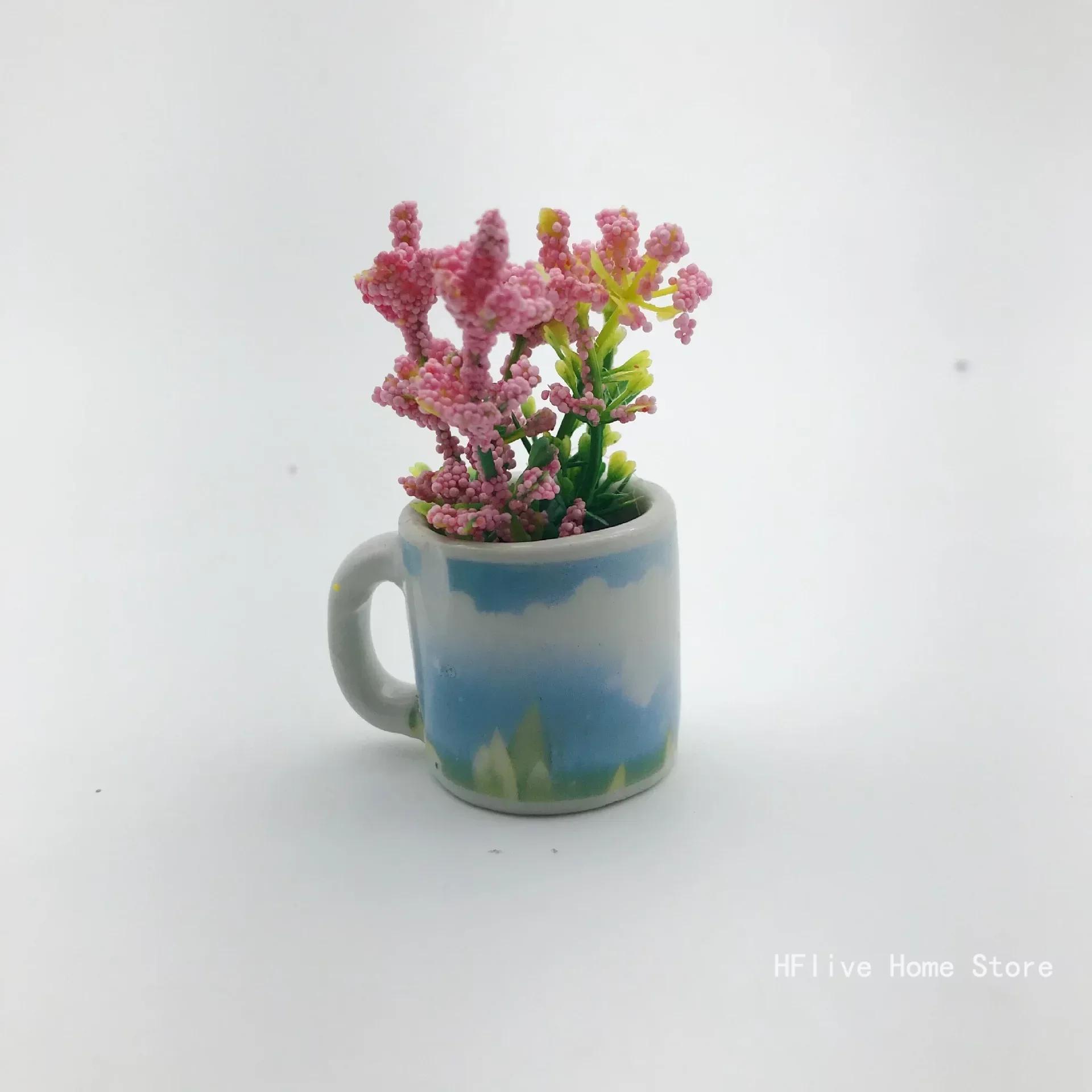 

1 шт. креативная магнитная мини-керамическая ваза 3D-симуляция цветочного горшка милый декоративный магнит на холодильник для кухонного домашнего декора