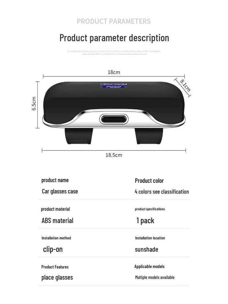Convient pour les porte-lunettes de soleil, les rangements de pare-soleil et les clips des Nissan X-Trail, Sylphy, Qashqai, Teana, Tiida, Livina.