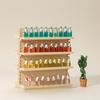 1:12 Beautiful Handmade Decorative Solid Color Miniature Furniture Model Dollhouse Accessories for Entertainment Mini Storage Shelf