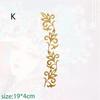 Gold Silver Floral Embroidery Cloth Patches Versatile Use DIY Craft Accessories for Stage Costume Home Textile Decor