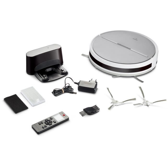 MEDION S05 - Robot Aspirateur - Navigation Intelligente - Puissance 2000 Pa - Faible Hauteur - 120 Minutes D'autonomie