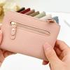 Card Holder Mini Coin Purse Pure Color Short Wallet Fashion Change Bag  Gift