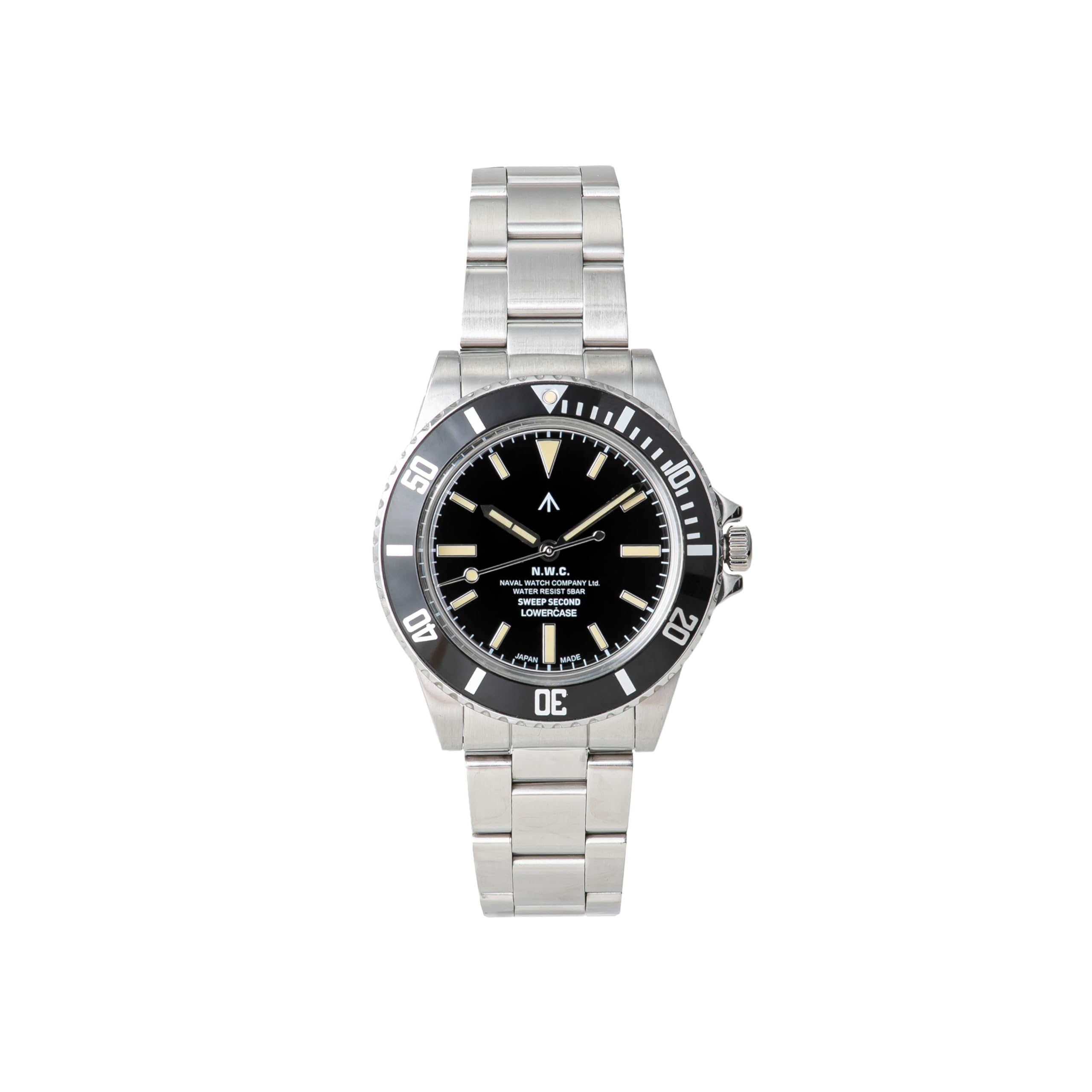

Морський годинник виробництва LOWERCASE FRXE001 Sweep Second Diver 3 ланки Металевий ремінець Sec.hands S/S