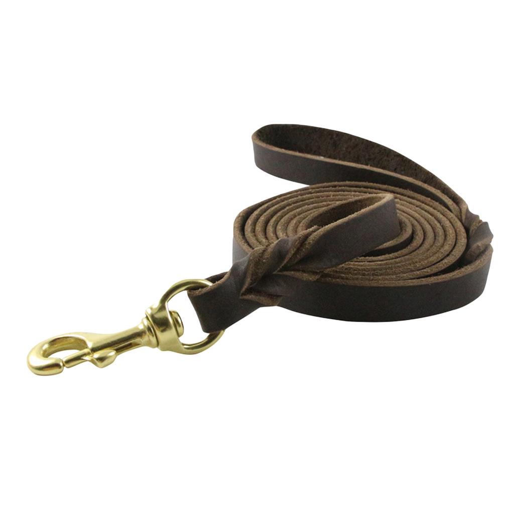 1Pc Durable Braided Leather Dog Leash Walking Training Leads for Dog German Shepherd Pet Products for Medium Large Dogs Leash