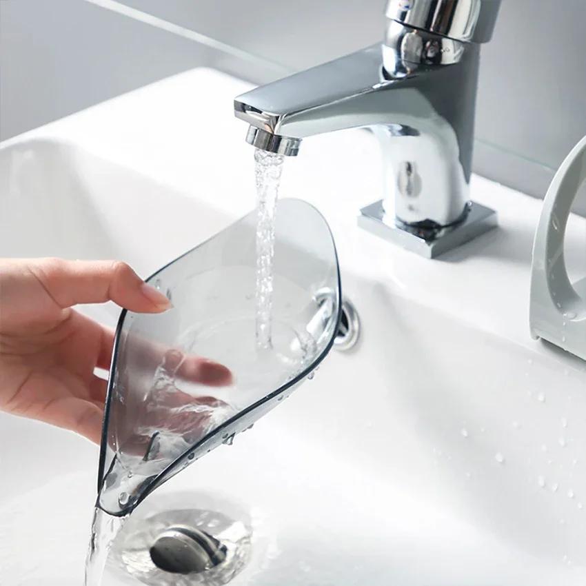 Leaf Shape Soap Box, Non - Slip Drain Soap Storage Case Container, Bathroom and Kitchen Dish Storage Box, Bathroom Accessorie