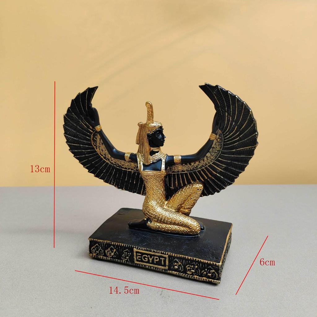 Cross-Border Egyptian Mummy Pyramid Figurine - Pharaoh Coffin Souvenir Craft Ornament