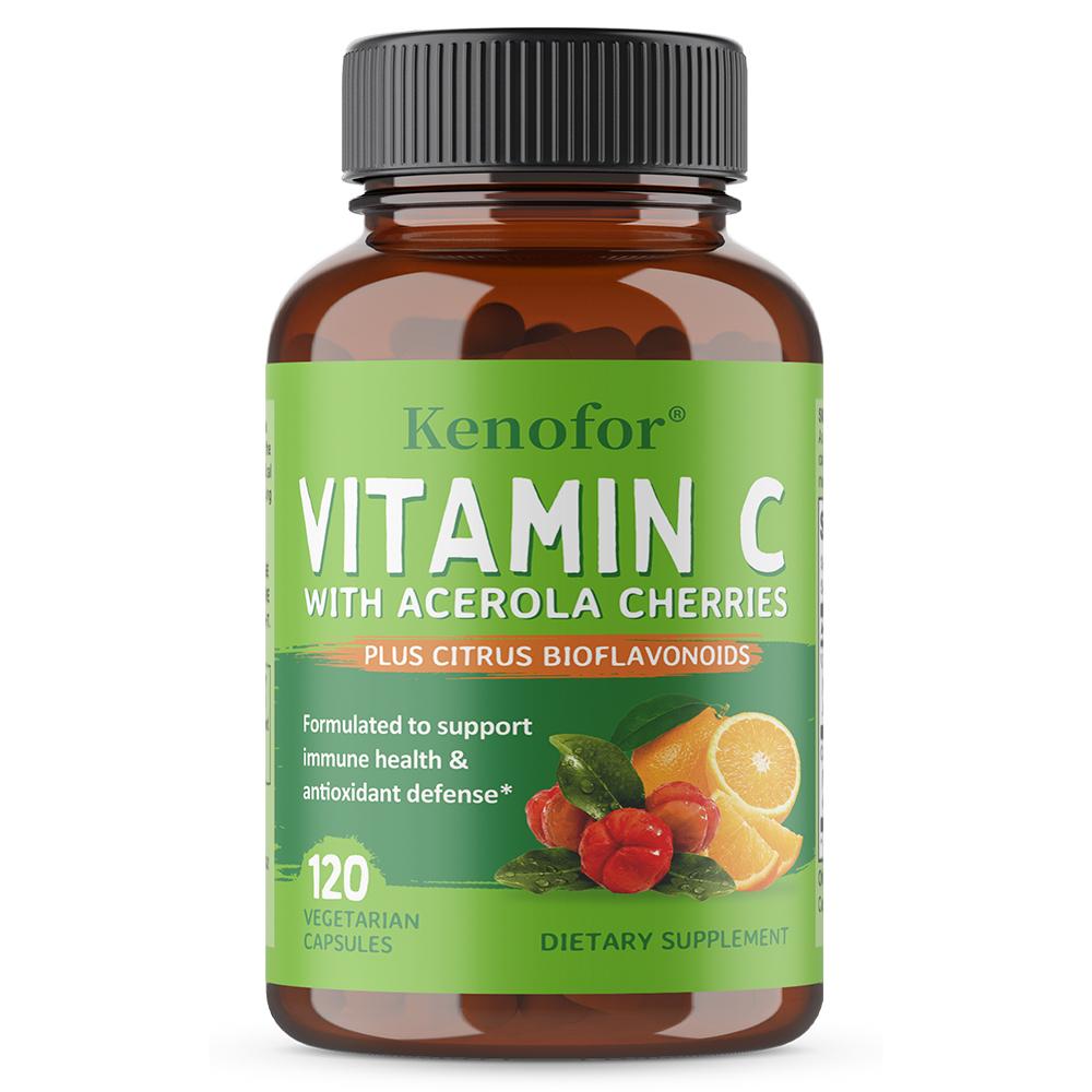 Vitamin C Dietary Supplement, With Citrus Bioflavonoids Extract, 120 Capsules Per Bottle 120 Capsules