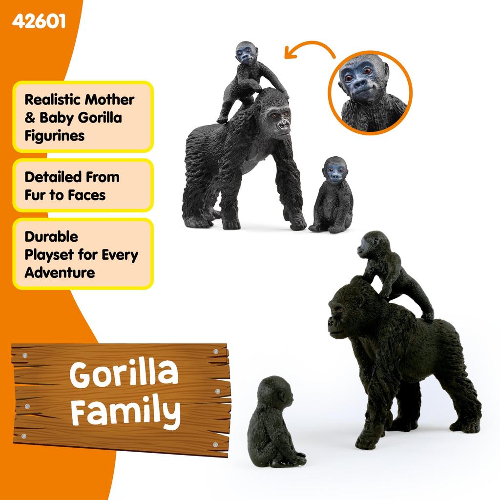 Schleich Wildlife Gorilla Family 42601