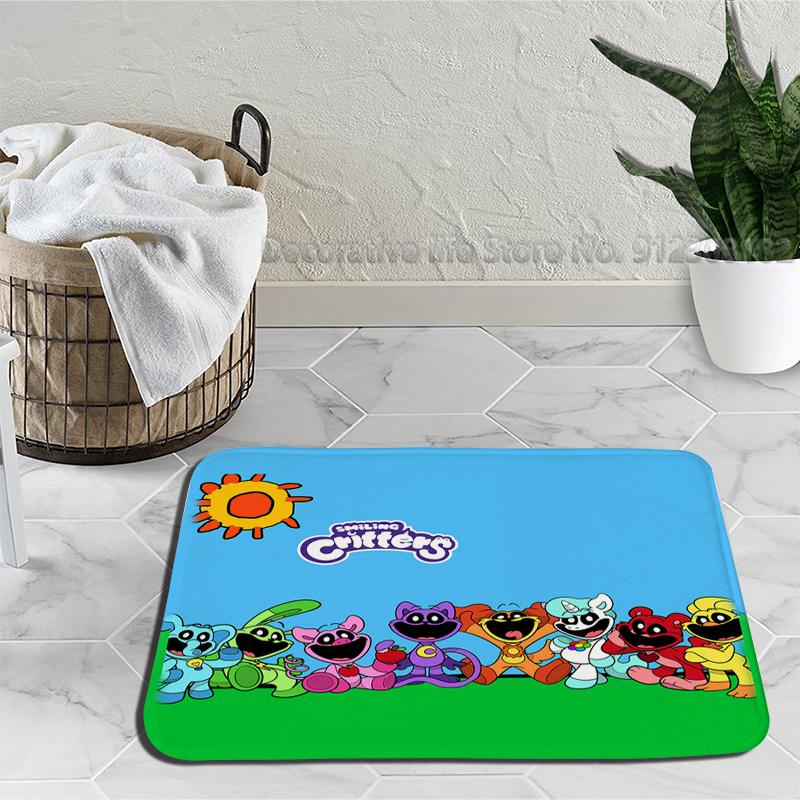 Gülümseyen Yaratık Zemin Banyo Paspas Catnap Dogday Kaymaz Halı Plaj Paspas Yatak Odası Mutfak Mat Hoş Geldiniz Ev Halı