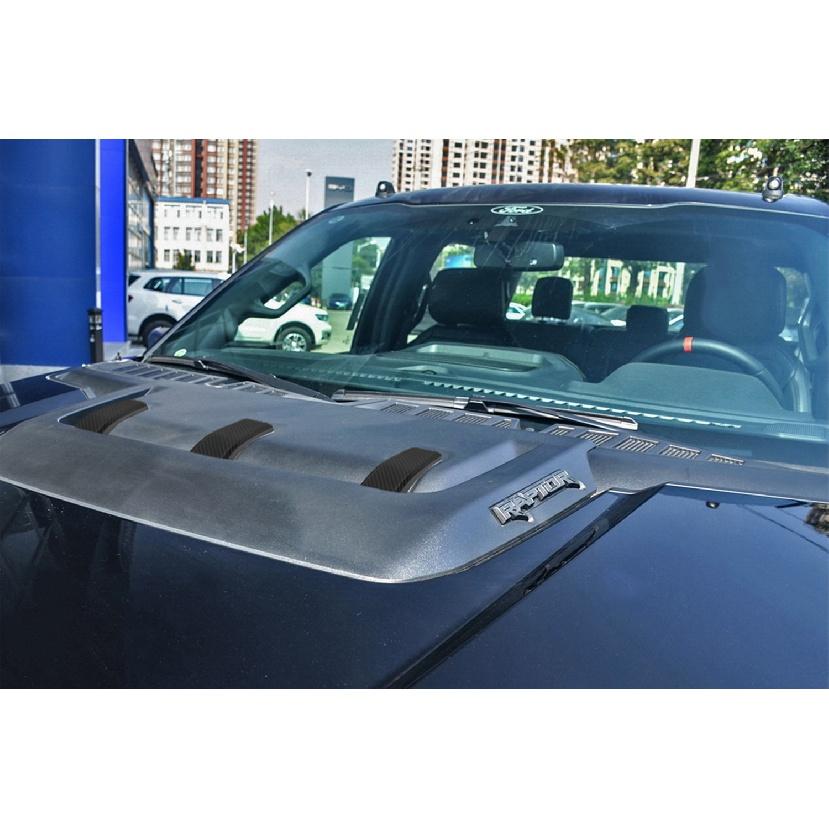 Car Engine Hood Decoration Cover Stickers Trim Frame for Ford F150 Raptor  2022 2023 Auto Styling Exterior Accessories