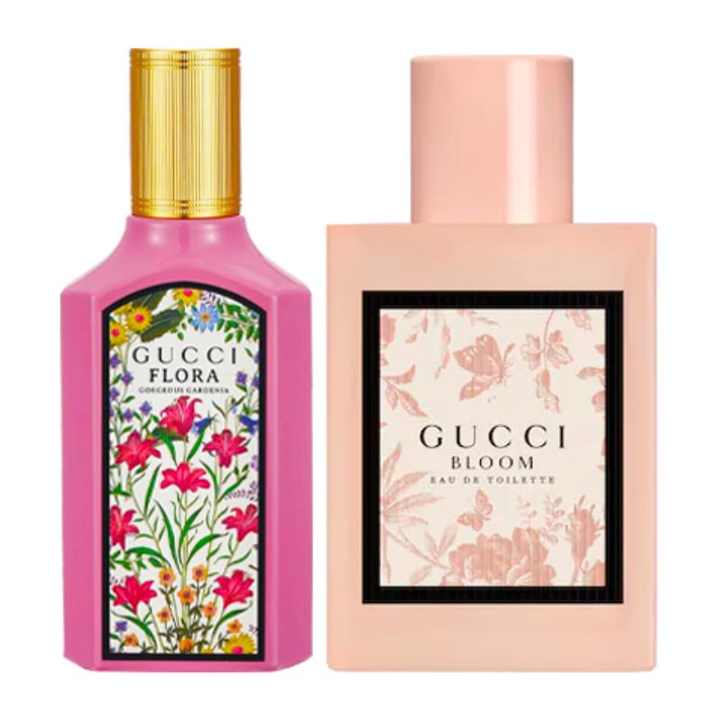 Gucci Bloom Eau De Toilette With Gucci Flora Gorgeous Gardenia Eau De Parfum Sample Set 5ml+5ml