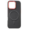 For iPhone 16 Pro Max Case Compatible with MagSafe Carbon Fiber Texture PU+PC+TPU Phone Cover with Metal Lens Frame