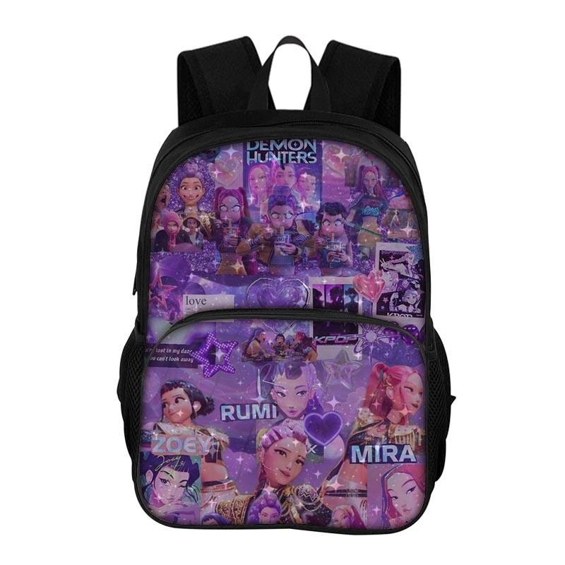 Hunter Witch Group Kpop Backpack With Breathable Polyester Durable Material For School Students