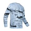 Men's Long Sleeve T-shirt 3d Fishing Print Graphic T Shirts Men Women Fashion Tops Tees Men's Clothing Outdoors Sportwear Tops
