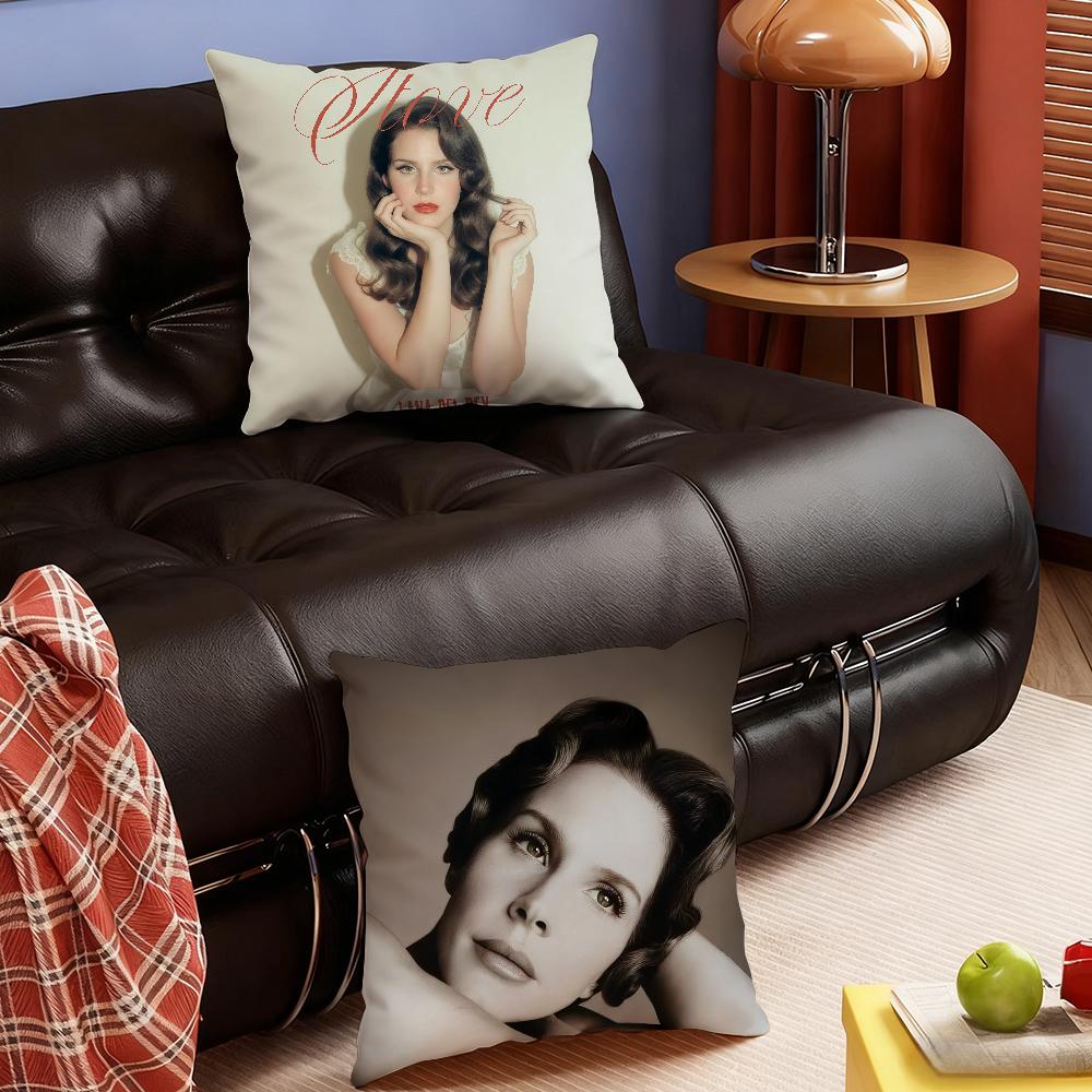 Classic Singer LLana Del RRey Stove Pillow Case Bedroom Sofa Living Room Backrest Decoration Square Cushion Nap Time
