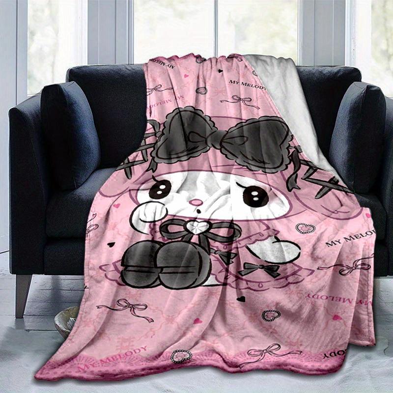 1pc. Cute Cartoon My Melody Pink Blanket - Perfect for Home, Office, Outdoor Use & Gift Ideaz0411273