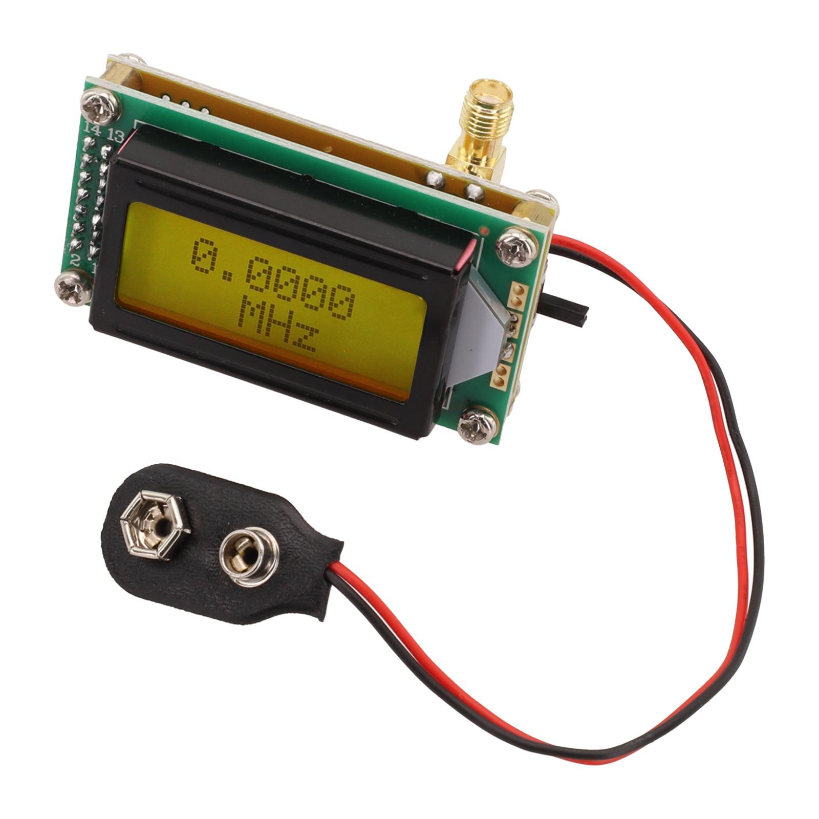 

9V Battery Powered For Electronics Hobbyists DIY Frequency Counter Adjustable Accuracy Broadband Measurement Range China Mainland