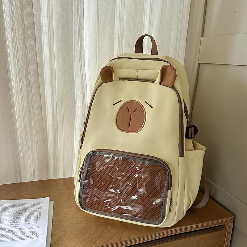 Large Capacity Backpack Student Cartoon Schoolbag Children Lightweight Backpack